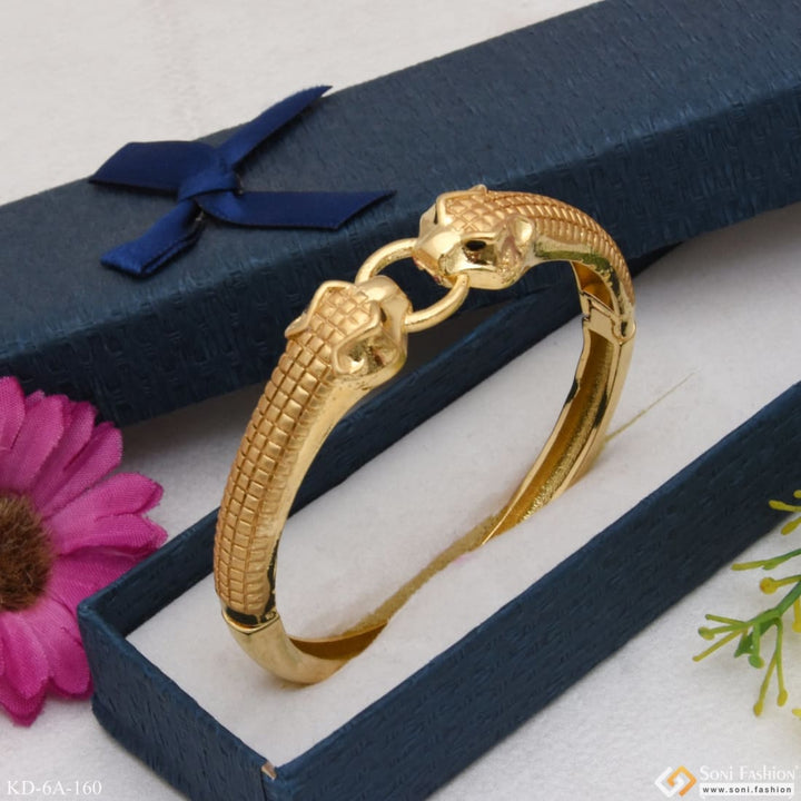 Anaconda snake dual face bracelet kada elegant design gold