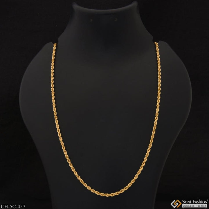 Antique Design Etched High-quality Gold Plated Chain For