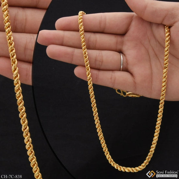 Artisanal design chic superior quality gold plated chain for