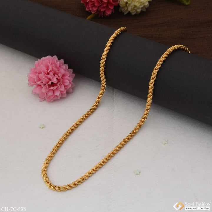 Artisanal design chic superior quality gold plated chain for