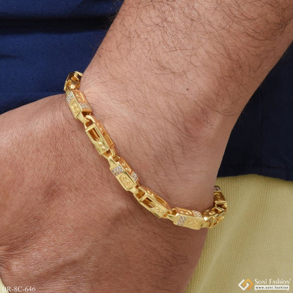 Artisanal design with diamond hand-crafted gold plated