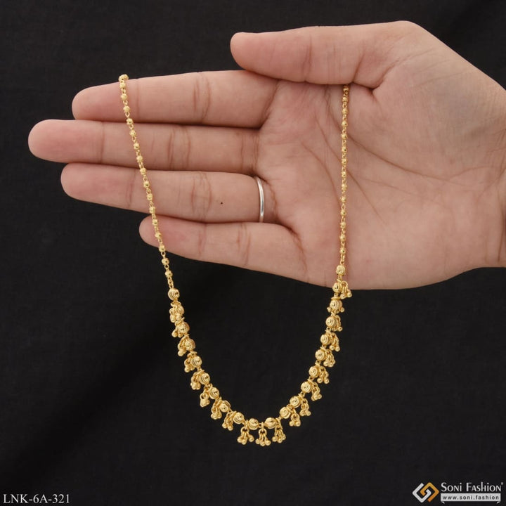 Artisanal design high-class gold plated necklace for ladies