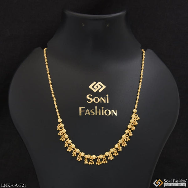 Artisanal design high-class gold plated necklace for ladies