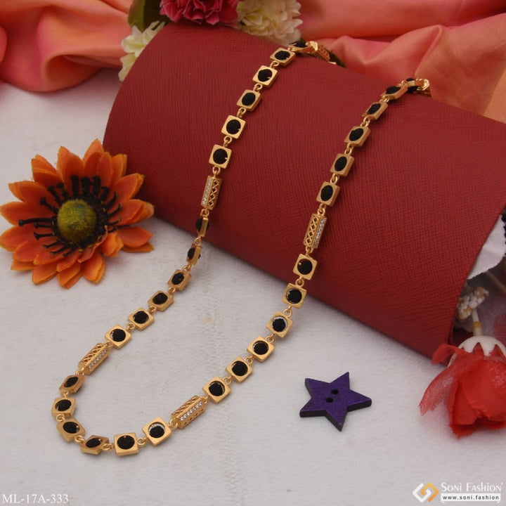 Artisanal Design Popular Gold Plated Rudraksha Mala For Men