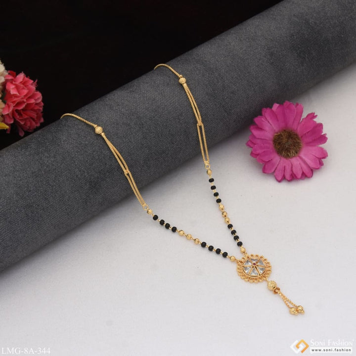 Beautiful Design Glittering Gold Plated Mangalsutra