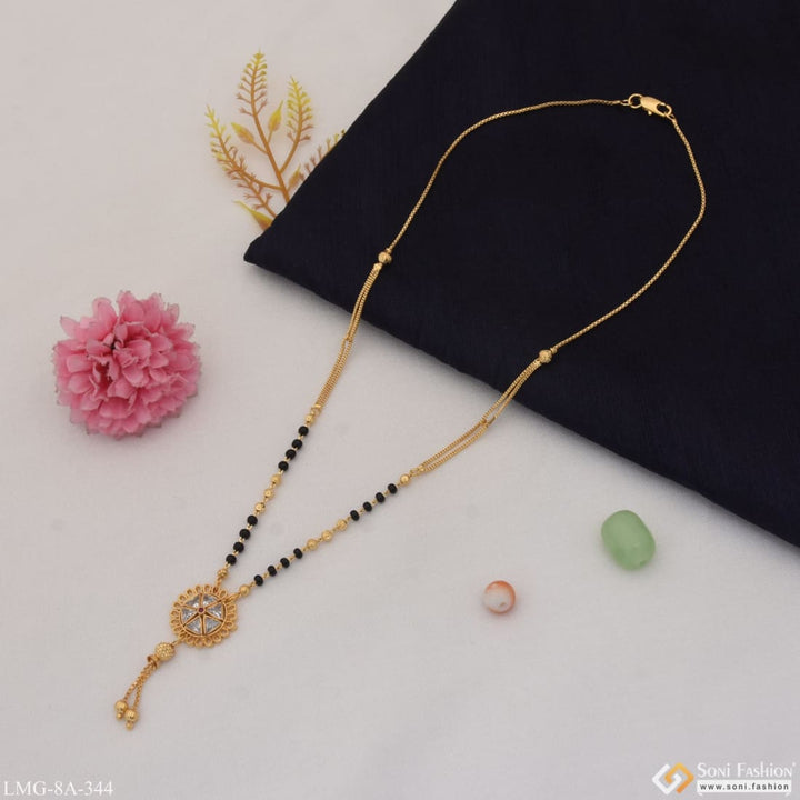 Beautiful Design Glittering Gold Plated Mangalsutra