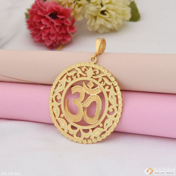 Om Beautiful Design Premium-grade Quality Gold Plated