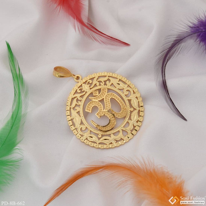 Om Beautiful Design Premium-grade Quality Gold Plated