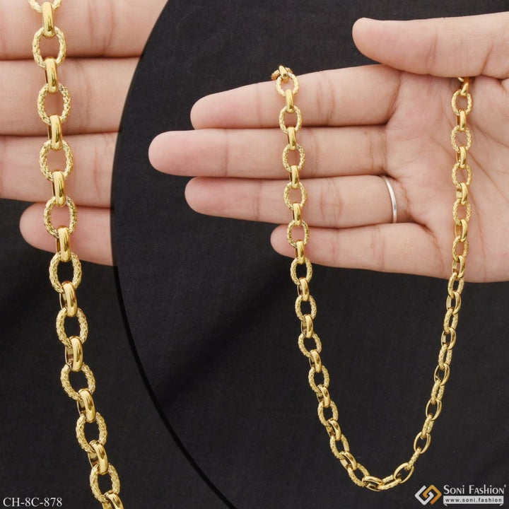 Beautiful design premium-grade quality golden color chain