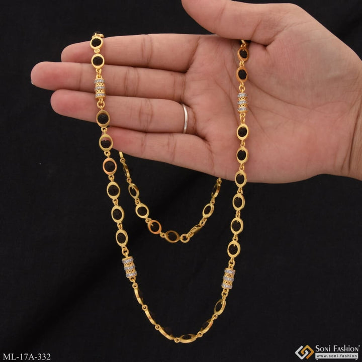 Best Quality Fashionable Design Gold Plated Rudraksha Mala