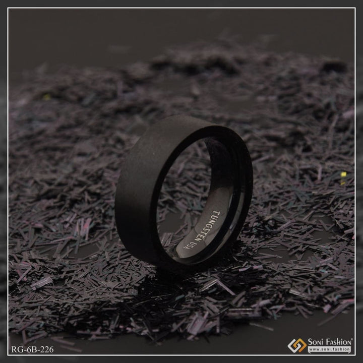 Black delicate design superior quality sparkling ring for