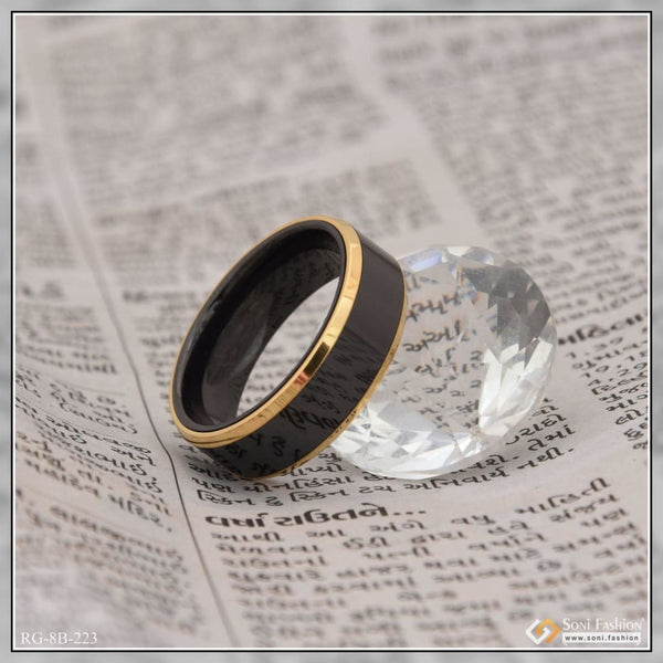 Black & Gold Brilliant Exceptional Design High-quality Ring