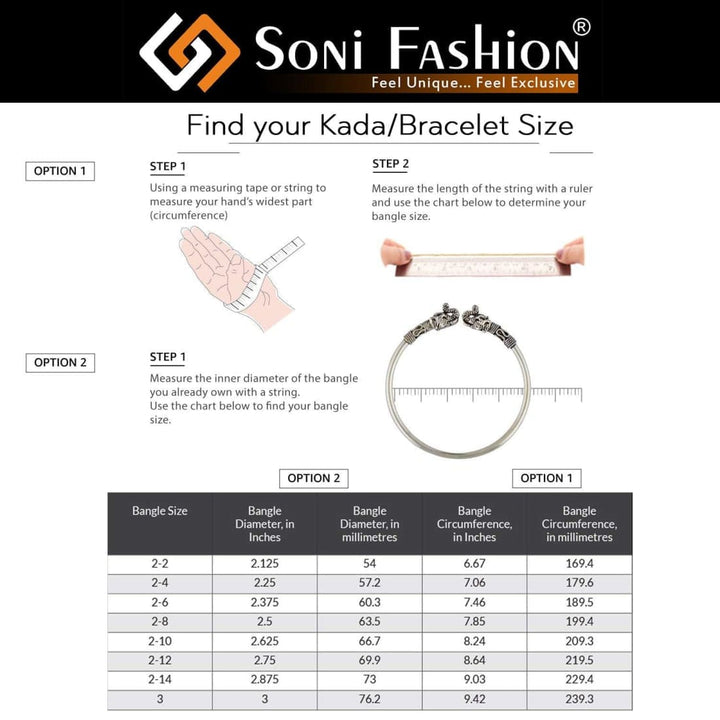 Brilliant design premium-grade quality black color kada for