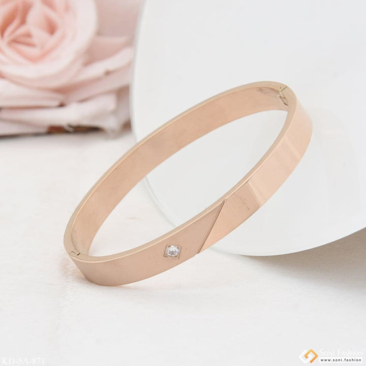 Brilliant design premium-grade quality rose gold kada for