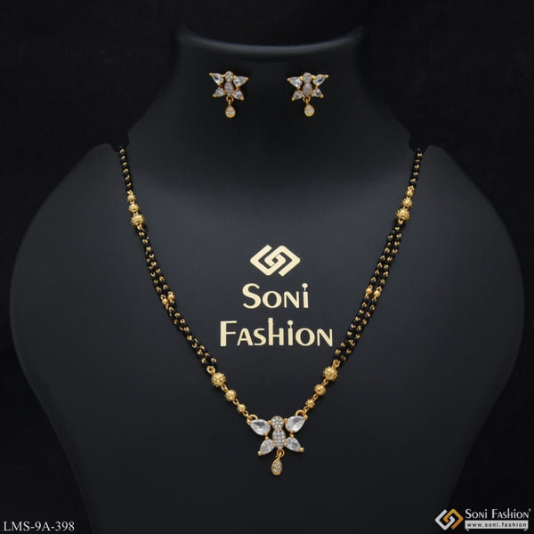 Butterfly high-class design gold plated mangalsutra set for