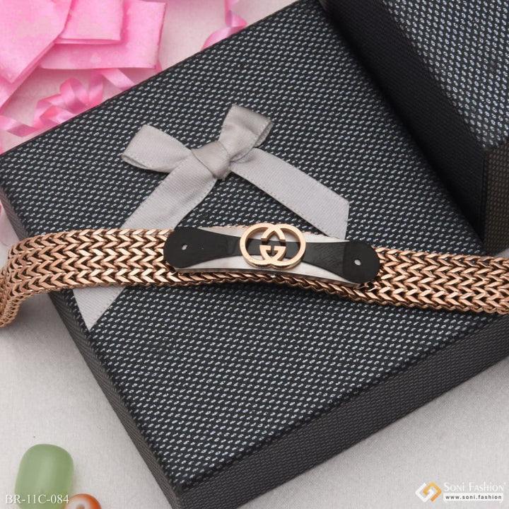 Casual design premium-grade quality black & rose gold