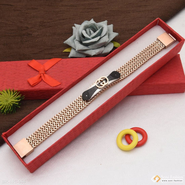 Casual design premium-grade quality black & rose gold