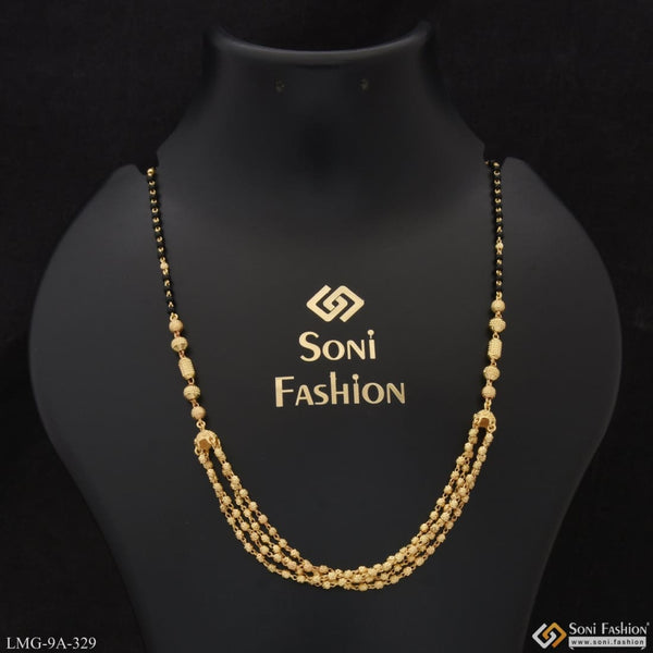 Eye-catching Design Brilliant Gold Plated Mangalsutra For