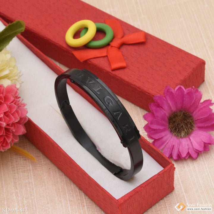 Charming design premium-grade quality black color kada for