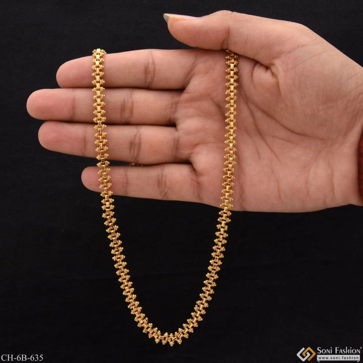 Charming design premium-grade quality gold plated chain for