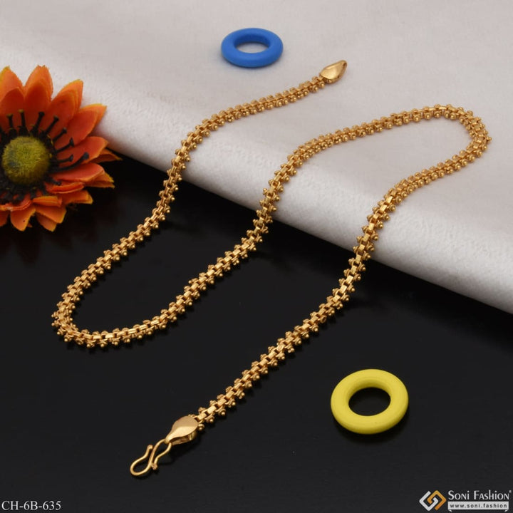 Charming design premium-grade quality gold plated chain for