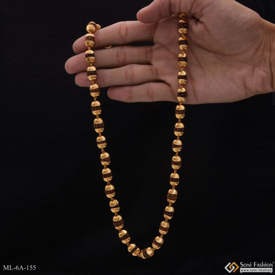 Gold beads store mala designs