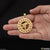 Maa with diamond extraordinary design gold plated pendant