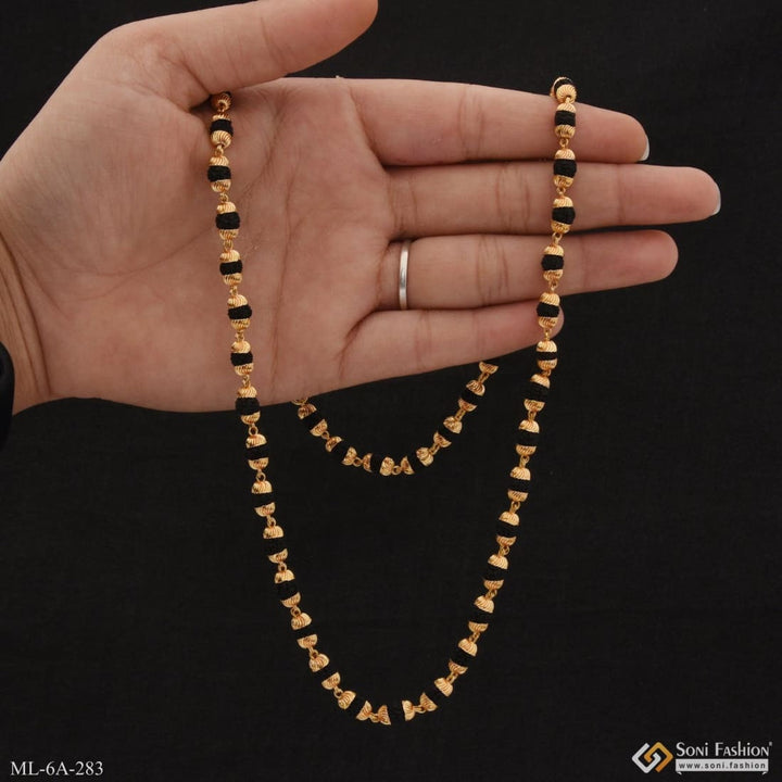 Distinctive Design Best Quality Gold Plated Rudraksha Mala