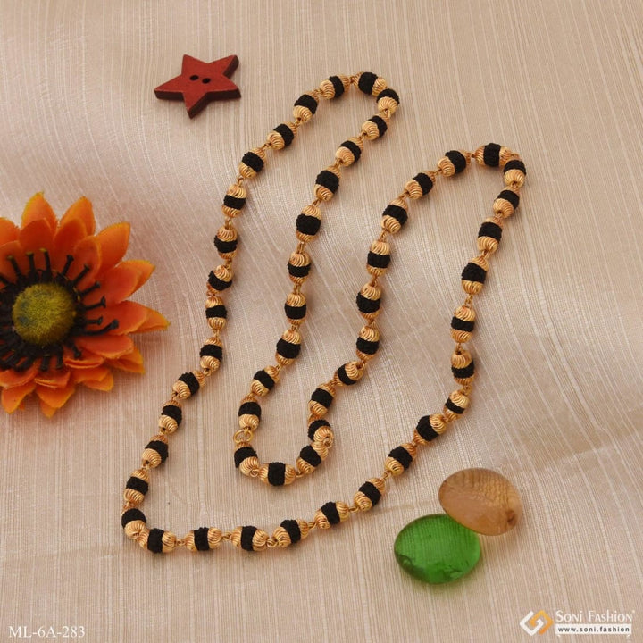 Distinctive Design Best Quality Gold Plated Rudraksha Mala