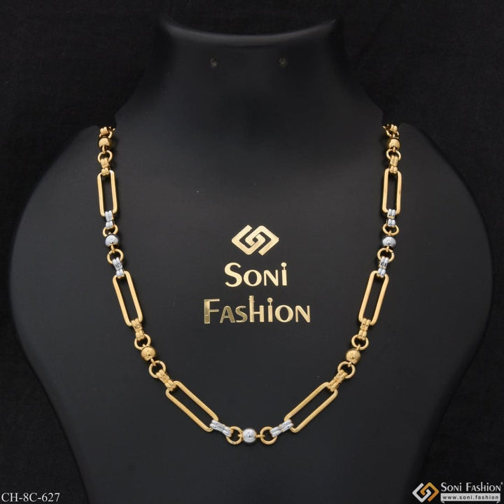 Dual color fancy design high-quality stainless steel chain