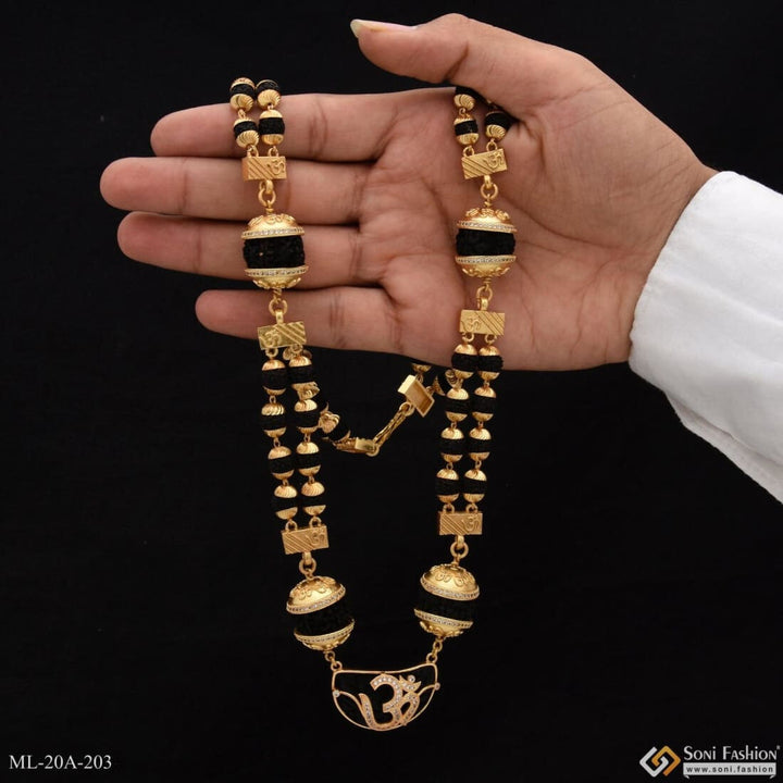 Ek Mukhi With Om Stylish Design Best Quality Gold Plated