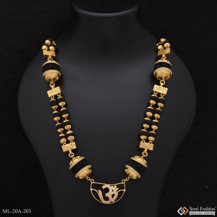 Ek Mukhi With Om Stylish Design Best Quality Gold Plated