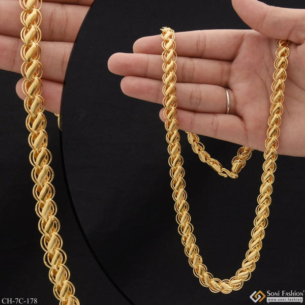 Kohli Fashion-forward Design High-quality Gold Plated Chain