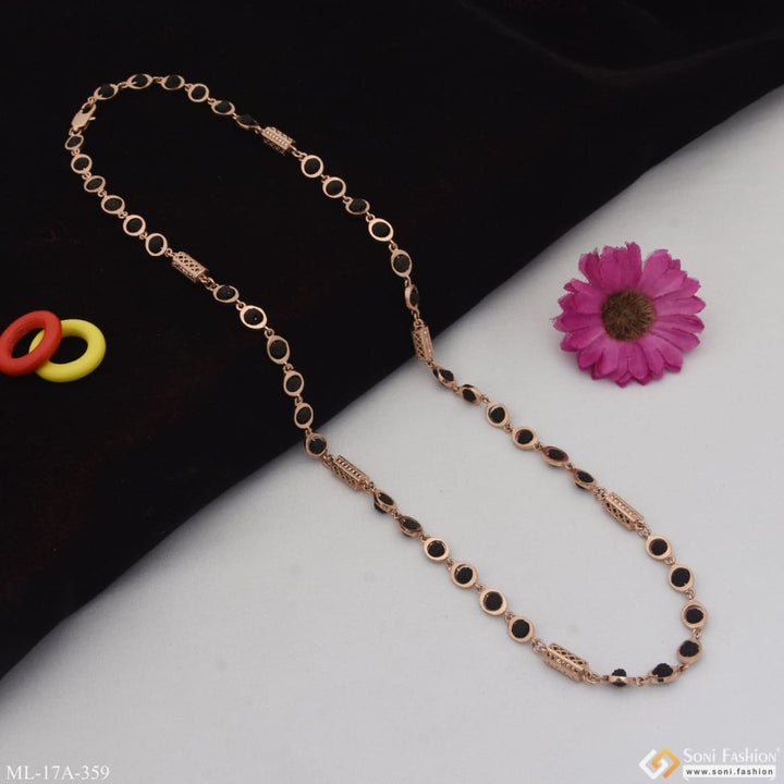 Excellent Design Amazing Rose Gold Color Rudraksha Mala For