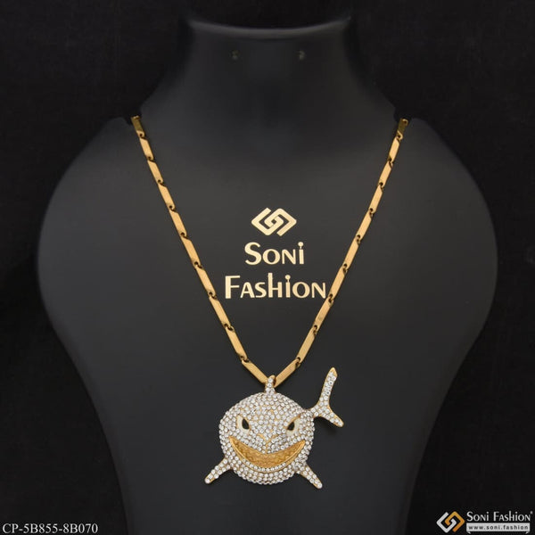 Fish Stunning Design Superior Quality Chain Pendant Combo