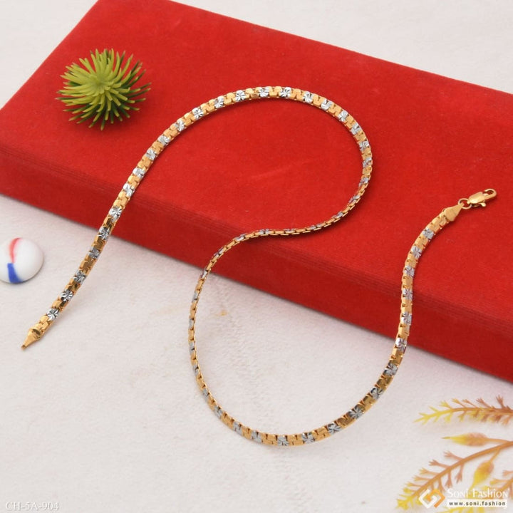 Flower Elegant Design Golden & Silver Color Stainless Steel