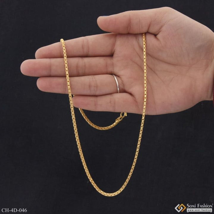 High-quality gold plated chain for men - Funky Fashion Style D046