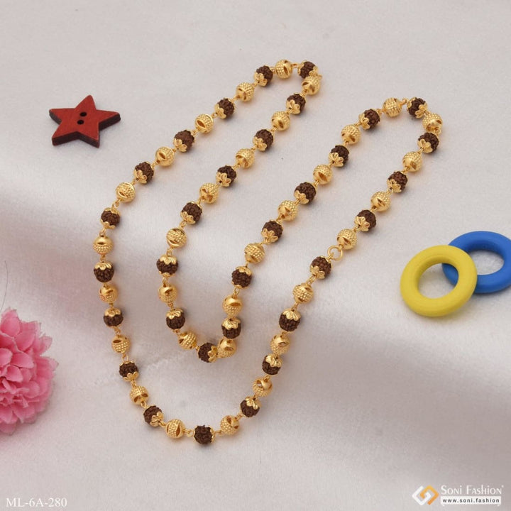 Glamorous design chic superior quality gold plated rudraksha