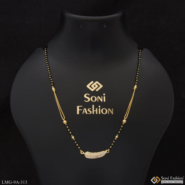 Glittering Design Latest Gold Plated Mangalsutra For Women