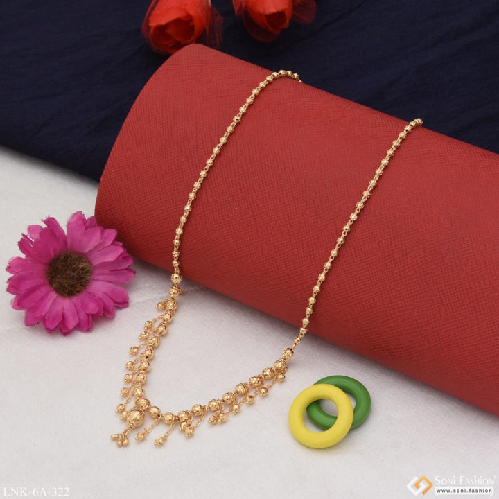 Graceful design hand-crafted gold plated necklace for ladies