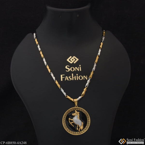 Horse Fancy Design High-quality Gold Plated Chain Pendant