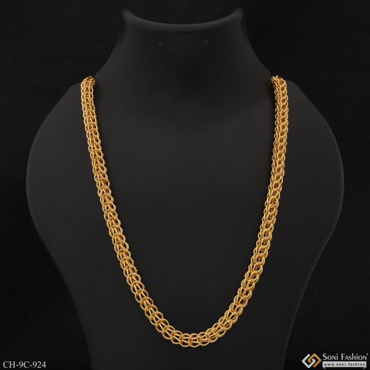 C Into c Decorative Design Best Quality Gold Plated Chain