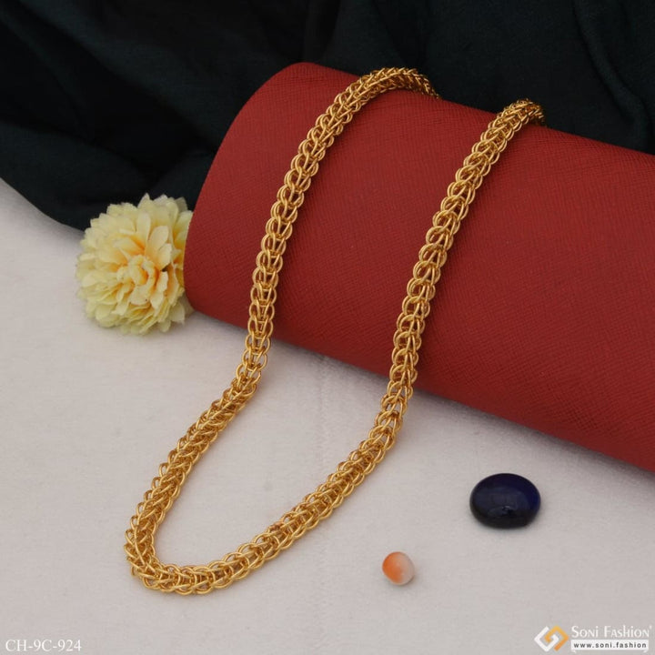 C Into c Decorative Design Best Quality Gold Plated Chain