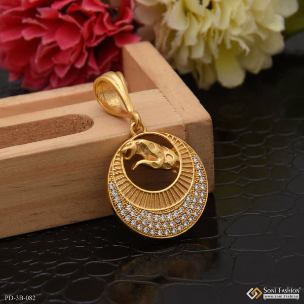 Jaguar with diamond best quality elegant design gold plated