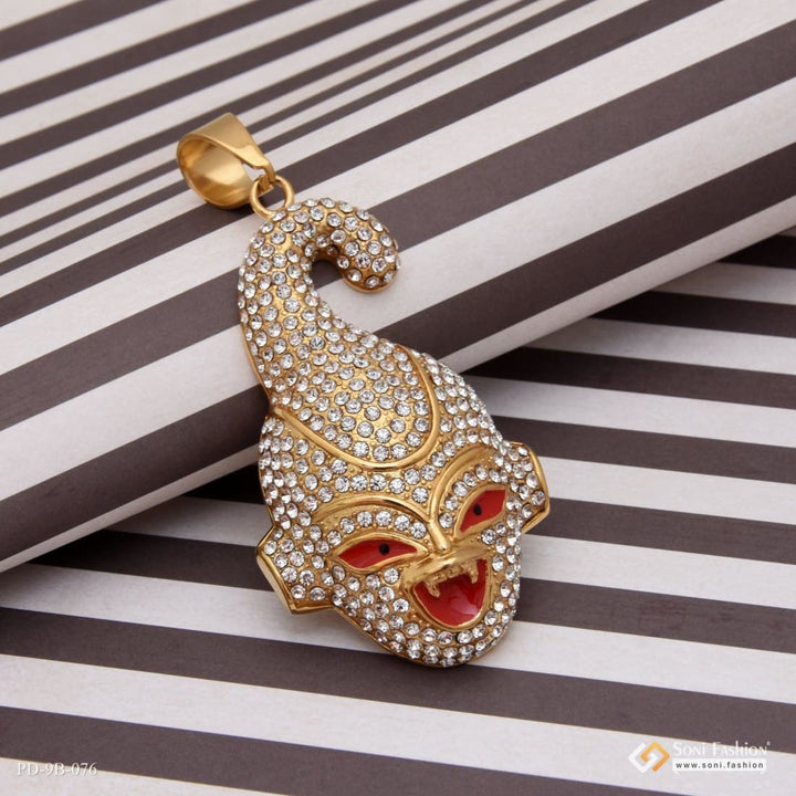 Joker With Diamond Fashionable Design Gold Plated Pendant