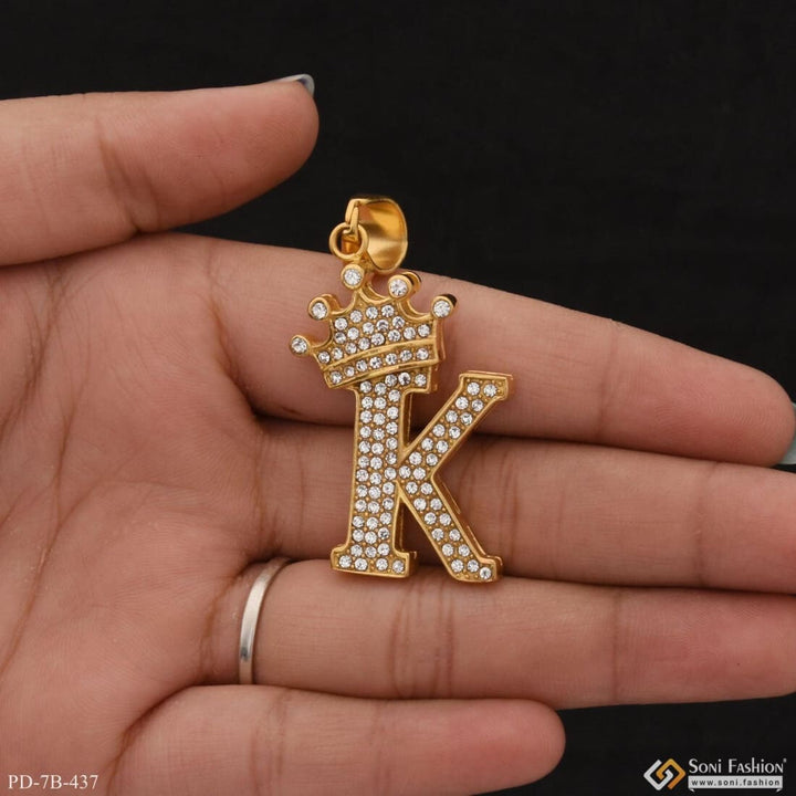 K Letter With Diamond Casual Design Premium-grade Quality