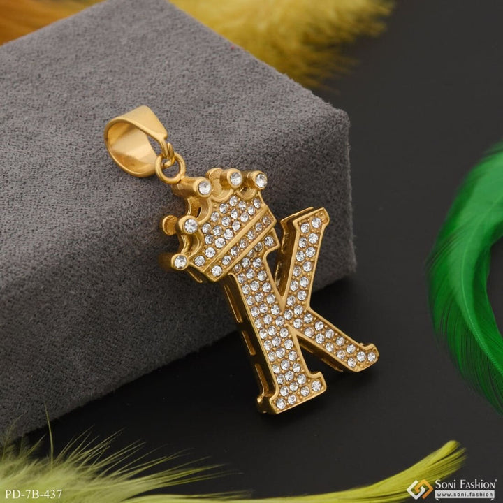 K Letter With Diamond Casual Design Premium-grade Quality