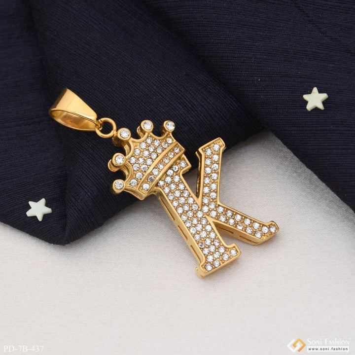 K Letter With Diamond Casual Design Premium-grade Quality