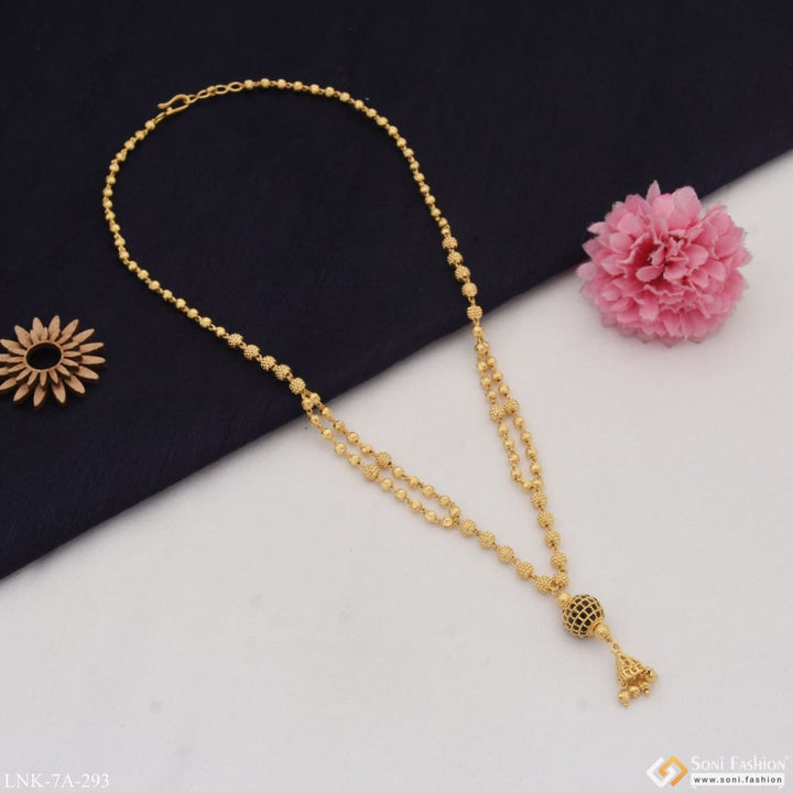 Latest design with diamond cool gold plated necklace for