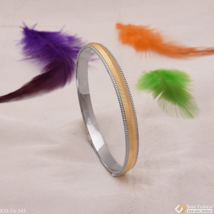 Line With Round Border Fashionable Design Golden & Silver